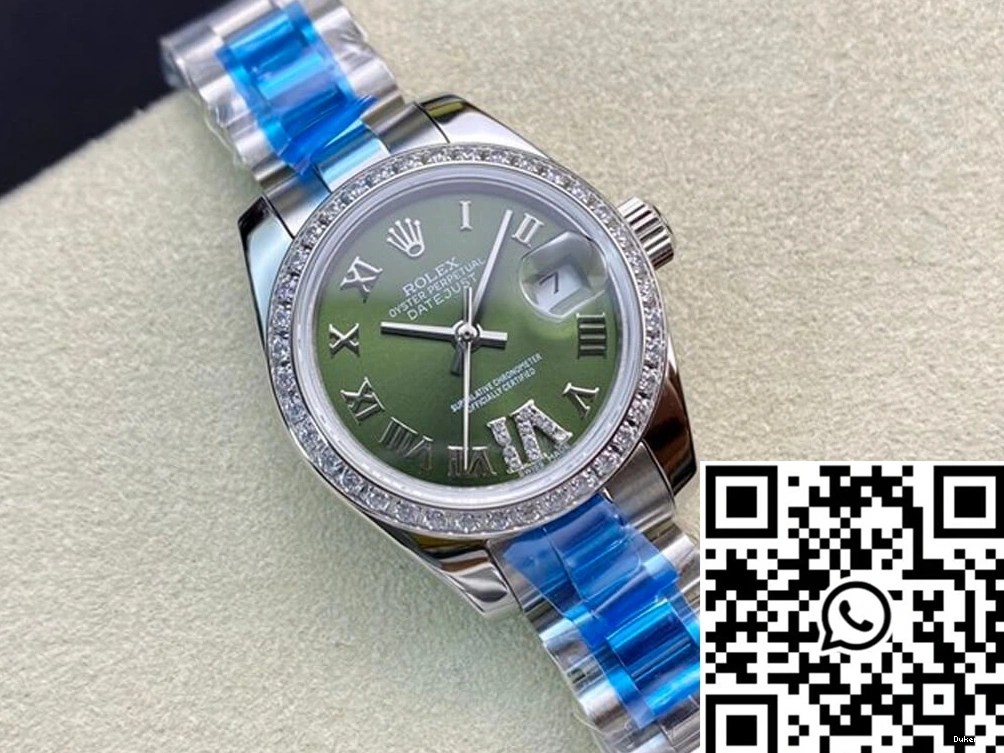 Datejust Green Dial Factory Rolex 28MM BP Diamond-set 0519